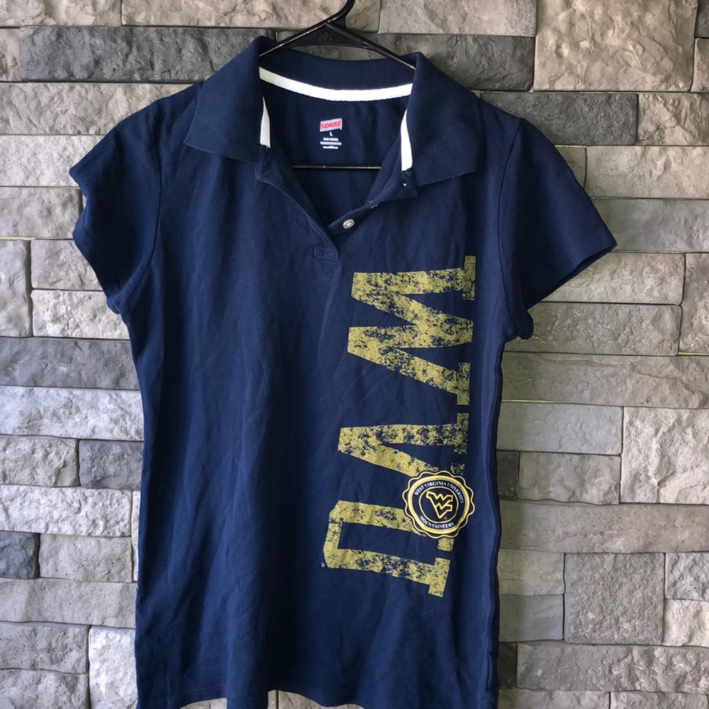 😊 4 for $10 Soffe WVU Polo Shirt